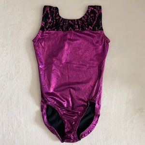 Garland Activewear | Mystique Gymnastics Dance Leotard Pink/Purple/Black AM 4-6